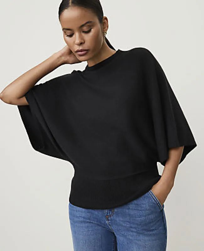 Ann Taylor Dolman Crew Neck Sweater Top made by Ann Taylor