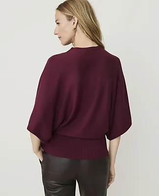Ann Taylor Dolman Crew Neck Sweater Top sold by Ann Taylor product image thumbnail 2