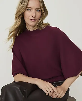 Ann Taylor Dolman Crew Neck Sweater Top sold by Ann Taylor product image thumbnail 3