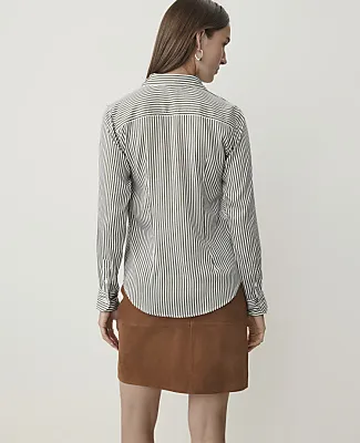 Ann Taylor Petite Striped Perfect Shirt sold by Ann Taylor product image thumbnail 2