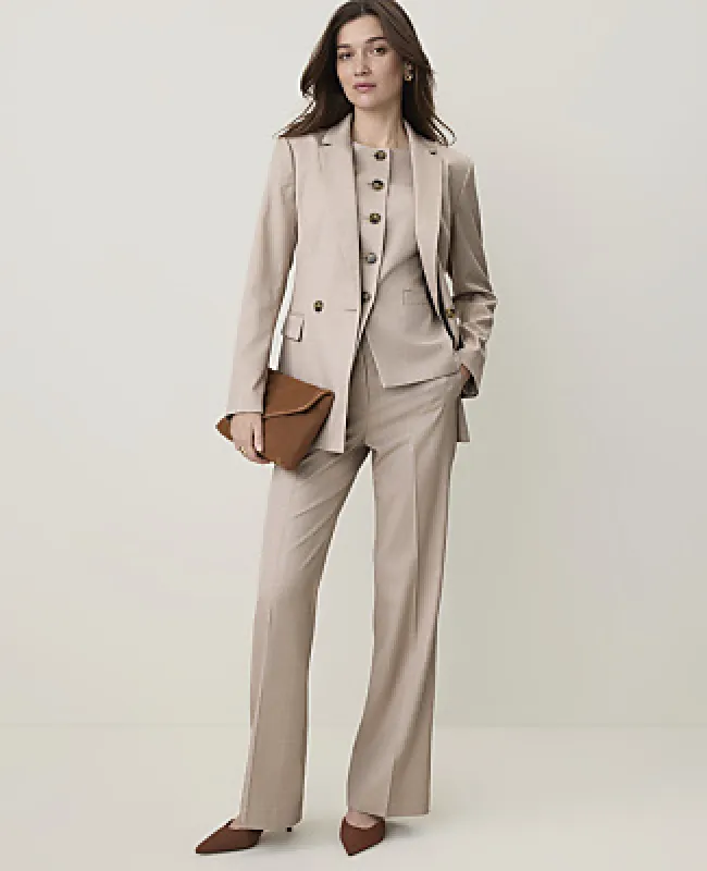 Ann Taylor The Windowpane Modern Trouser in Classic Canvas made by Ann Taylor