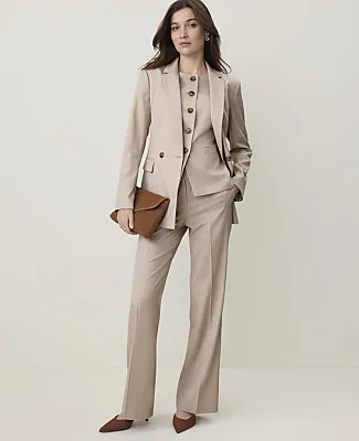 Ann Taylor The Windowpane Modern Trouser in Classic Canvas sold by Ann Taylor