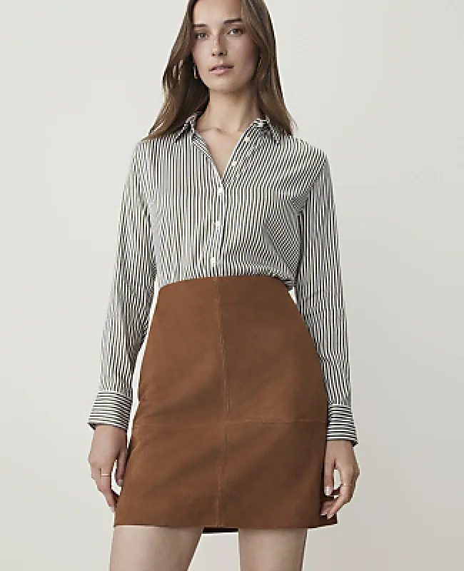 Ann Taylor Striped Perfect Shirt made by Ann Taylor