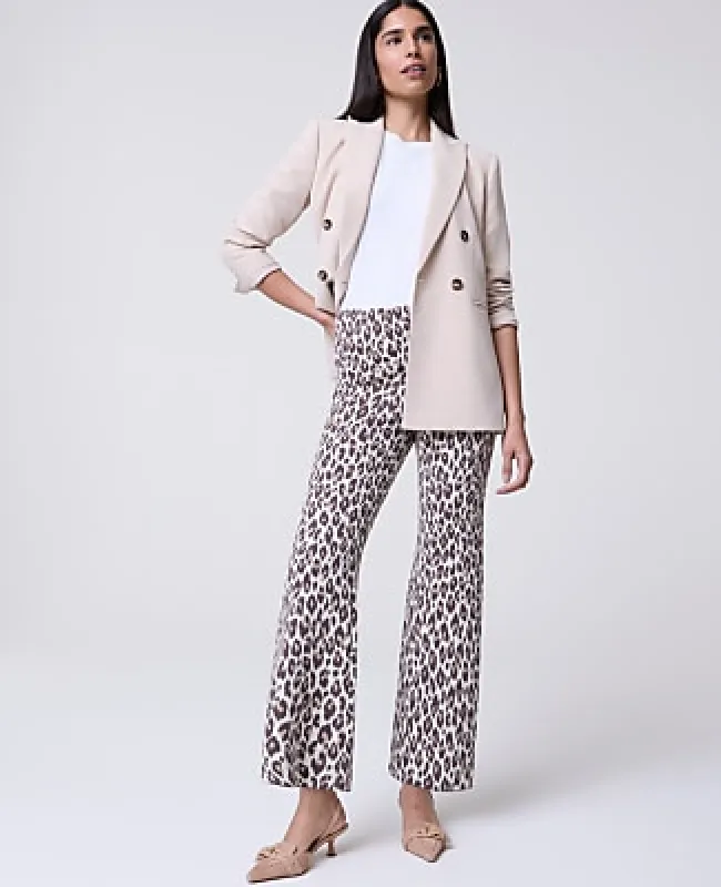 Ann Taylor Petite Animal Print Flare Pant made by Ann Taylor