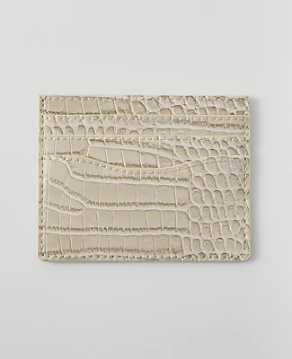 Ann Taylor Weekend Croco Card Case sold by Ann Taylor product image thumbnail 2