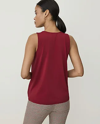 Ann Taylor Mixed Media Tank Top sold by Ann Taylor product image thumbnail 2