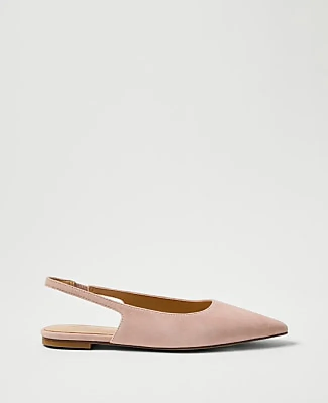Ann Taylor Suede Slingback Flat made by Ann Taylor