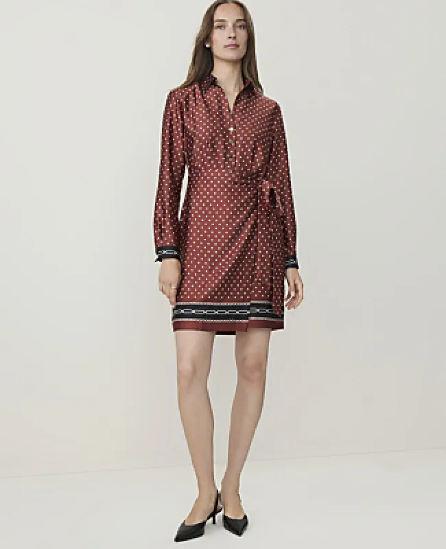 Ann Taylor Collared Wrap Shirtdress made by Ann Taylor