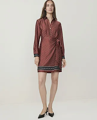 Ann Taylor Collared Wrap Shirtdress sold by Ann Taylor