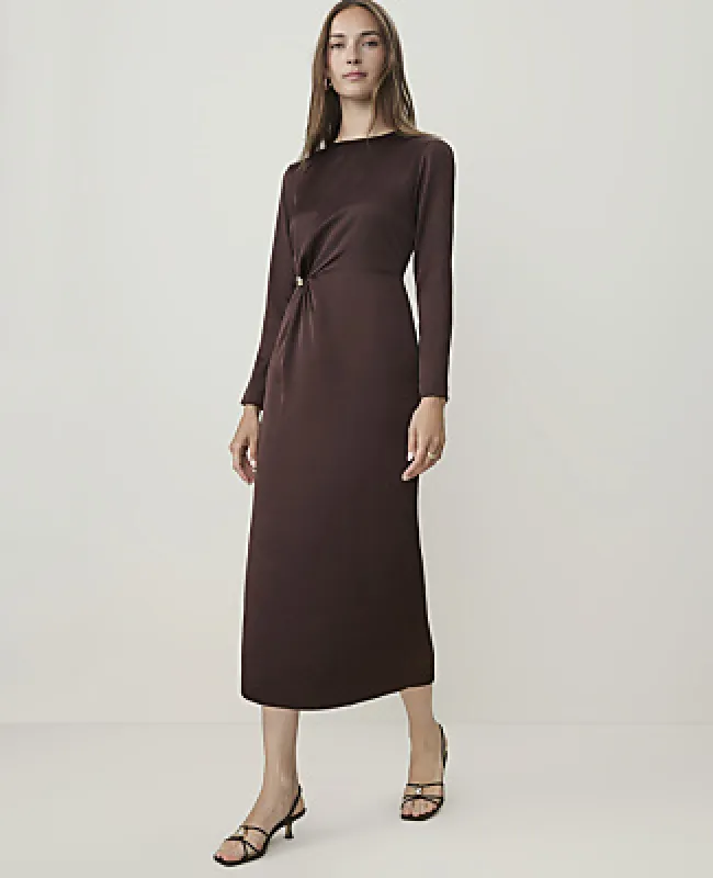 Ann Taylor Crew Neck Twist Dress made by Ann Taylor