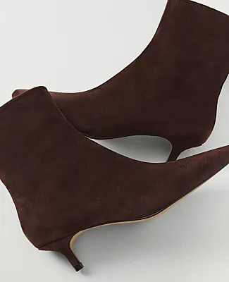 Ann Taylor Suede Skinny Heel Bootie sold by Ann Taylor product image thumbnail 2