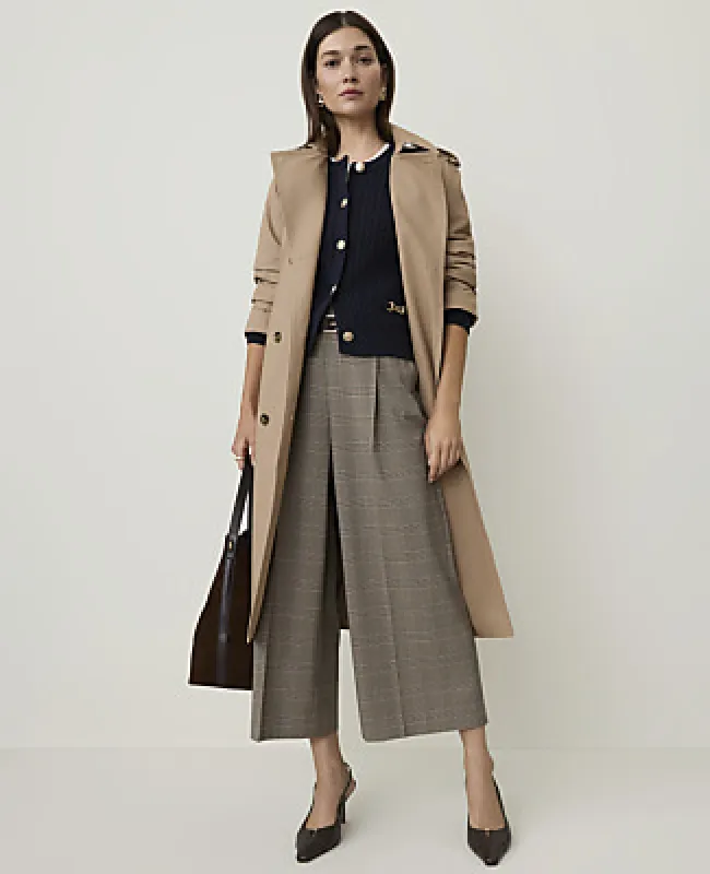Ann Taylor The Plaid Belted Culotte Pant made by Ann Taylor