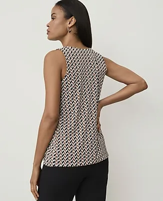 Ann Taylor Geo Print Shell Top sold by Ann Taylor product image thumbnail 2