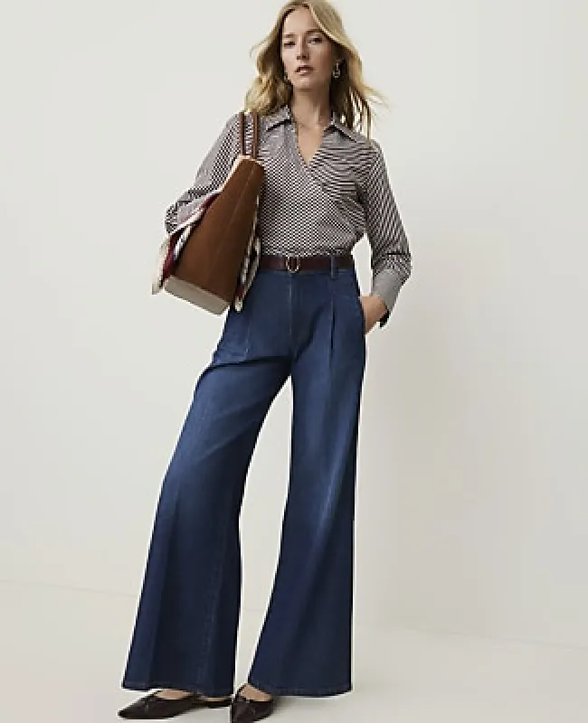 Ann Taylor The Pleated Palazzo Jean made by Ann Taylor