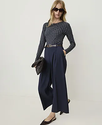 Ann Taylor Geo Print Crew Neck Top sold by Ann Taylor product image thumbnail 3