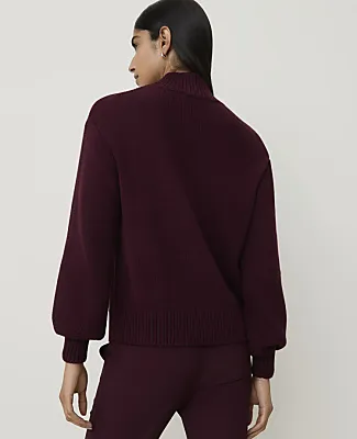Ann Taylor Floral Mock Neck Sweater sold by Ann Taylor product image thumbnail 2