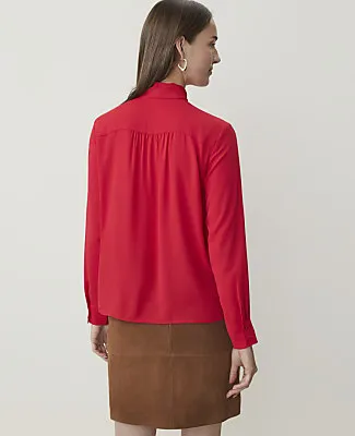 Ann Taylor Petite Bow Blouse sold by Ann Taylor product image thumbnail 2