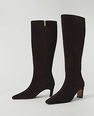 Ann Taylor Suede Skinny Heel Tall Boot sold by Ann Taylor product image thumbnail 2