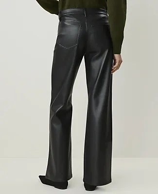 Ann Taylor The Wide-Leg Pant in Faux Leather sold by Ann Taylor product image thumbnail 3