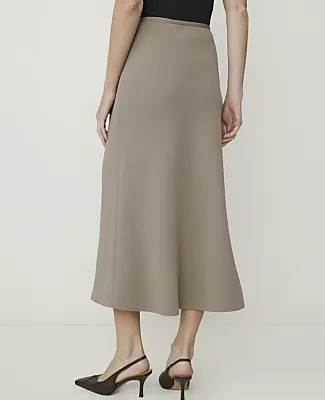 Ann Taylor Petite Flare Maxi Skirt in Textured Crepe sold by Ann Taylor product image thumbnail 3