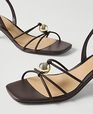 Ann Taylor Leather Heel Sandal sold by Ann Taylor product image thumbnail 2