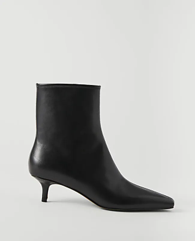 Ann Taylor Leather Skinny Heel Bootie made by Ann Taylor