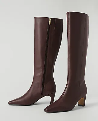 Ann Taylor Leather Skinny Heel Tall Boot sold by Ann Taylor product image thumbnail 2