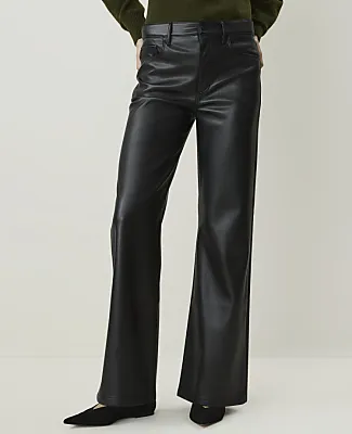 Ann Taylor The Wide-Leg Pant in Faux Leather sold by Ann Taylor product image thumbnail 2