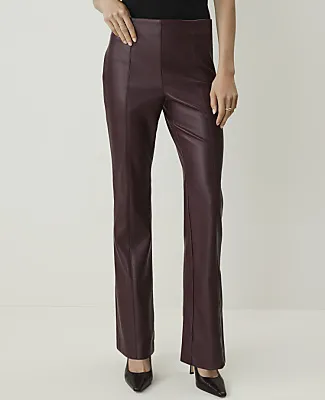Ann Taylor The Petite Modern Trouser in Faux Leather sold by Ann Taylor product image thumbnail 2