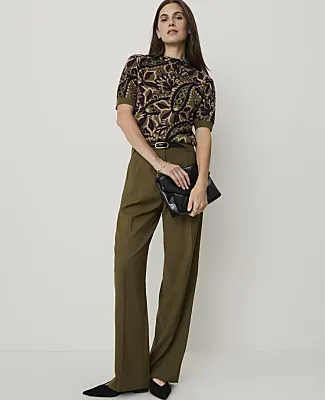 Ann Taylor Petite Paisley Jacquard Sweater Tee sold by Ann Taylor product image thumbnail 3