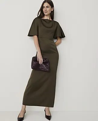 Ann Taylor Boatneck Column Midi Dress sold by Ann Taylor