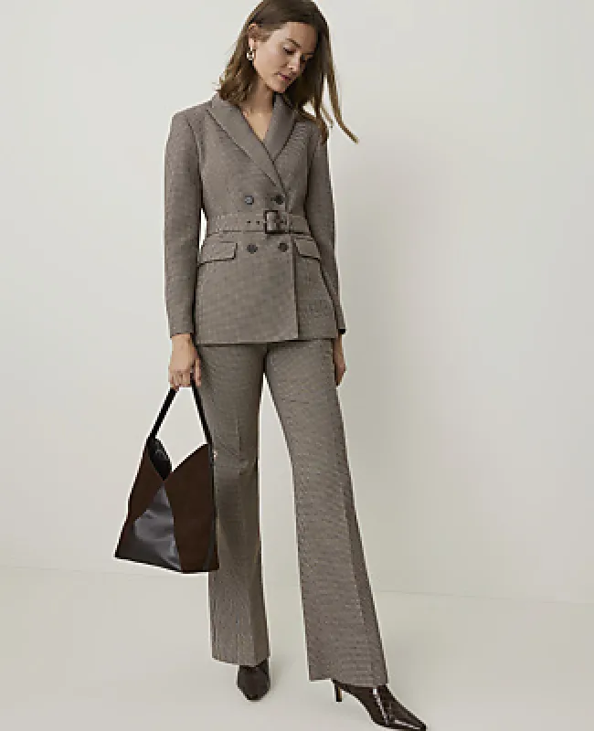 Ann Taylor The Petite Jayne Trouser Pant in Houndstooth made by Ann Taylor