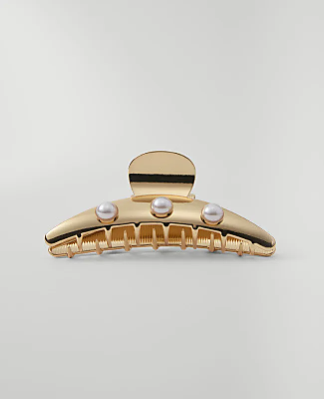 Ann Taylor Weekend Pearl Embellished Claw Clip made by Ann Taylor