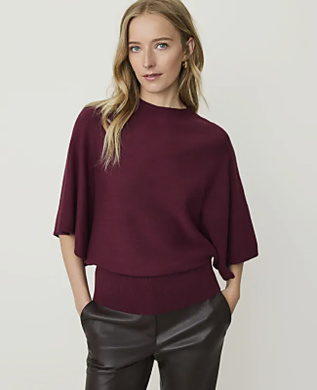 Ann Taylor Dolman Crew Neck Sweater Top made by Ann Taylor