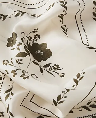 Ann Taylor Floral Silk Scarf sold by Ann Taylor product image thumbnail 2