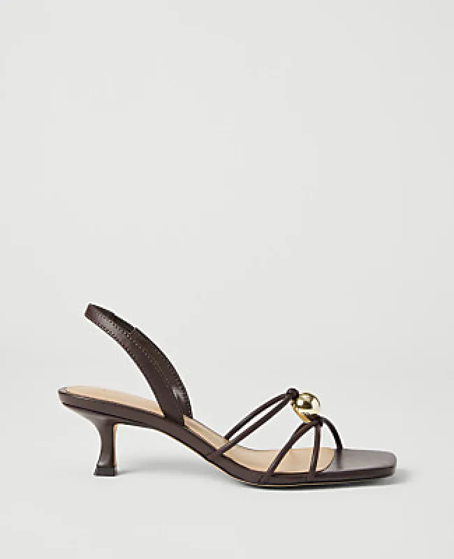 Ann Taylor Leather Heel Sandal made by Ann Taylor