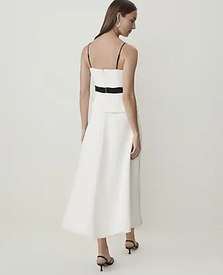Ann Taylor Petite Peplum Flare Midi Dress sold by Ann Taylor product image thumbnail 3