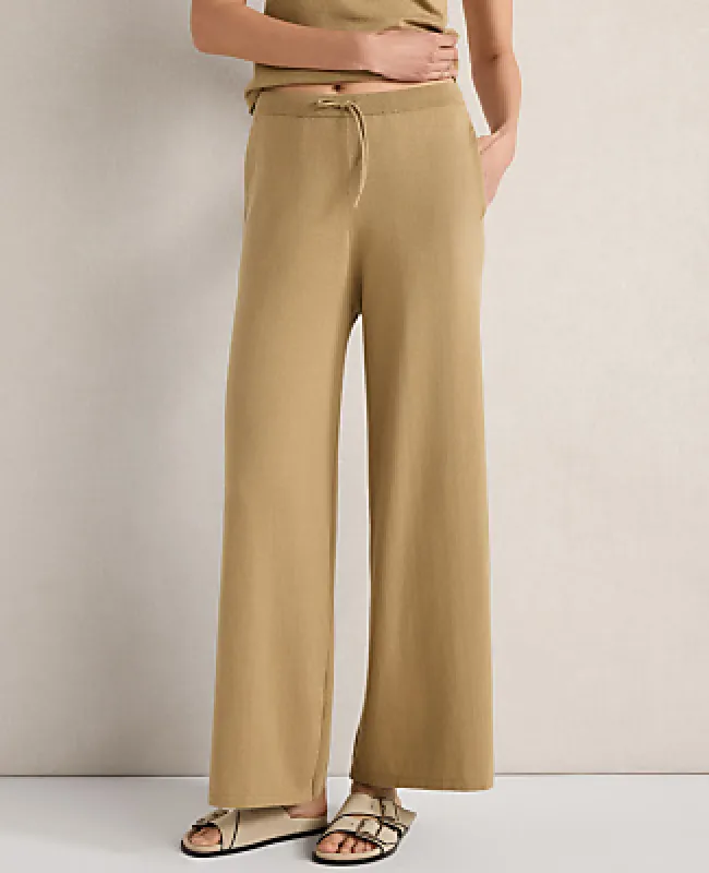 Ann Taylor Haven Well Within Organic Cotton Jersey Wide Leg Pants made by Ann Taylor