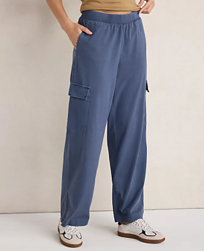 Ann Taylor Haven Well Within Garment-Dyed Organic Cotton Jersey Relaxed Cargo Pants made by Ann Taylor