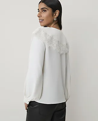 Ann Taylor Lace Cape Collar Blouse sold by Ann Taylor product image thumbnail 2