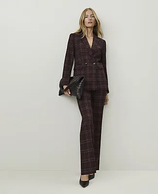 Ann Taylor The Petite Plaid Modern Trouser sold by Ann Taylor