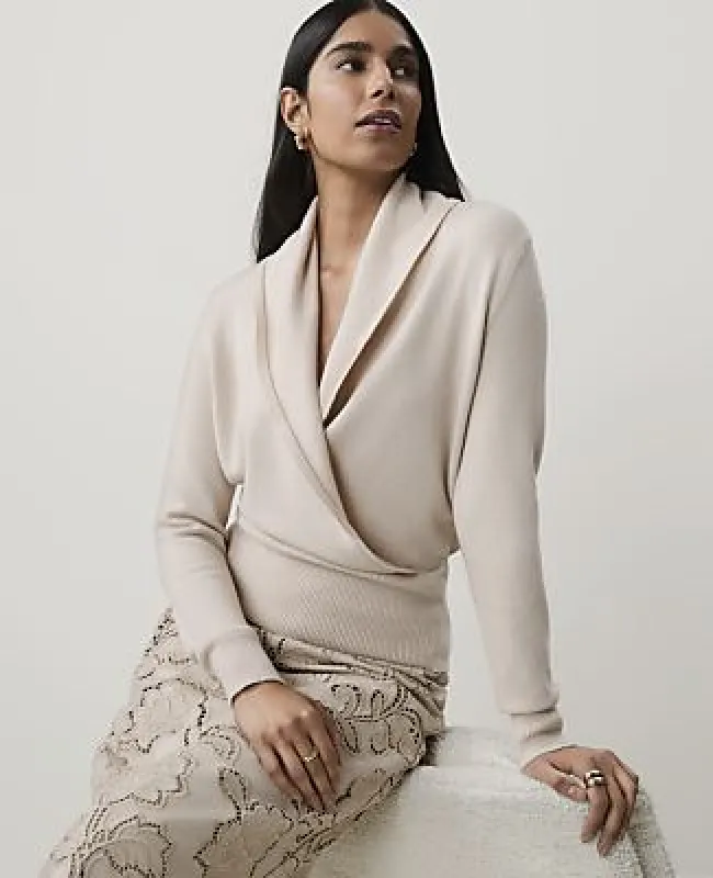 Ann Taylor Shawl Collar Sweater made by Ann Taylor