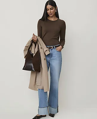 Ann Taylor Crew Neck Sweater sold by Ann Taylor product image thumbnail 3