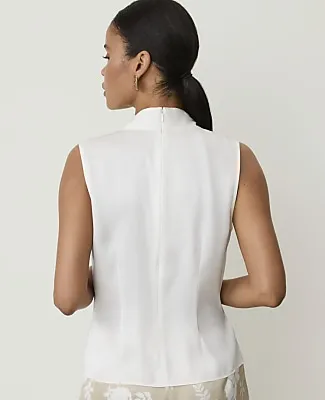 Ann Taylor Sleeveless Draped Wrap Top sold by Ann Taylor product image thumbnail 2