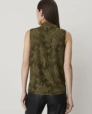 Ann Taylor Lace Bow Sleeveless Top sold by Ann Taylor product image thumbnail 2