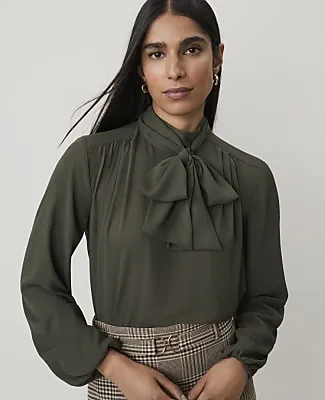 Ann Taylor Bow Blouse sold by Ann Taylor