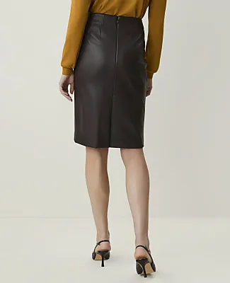 Ann Taylor Pencil Skirt in Faux Leather sold by Ann Taylor product image thumbnail 3