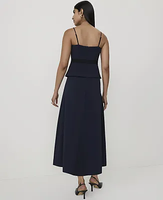 Ann Taylor Petite Peplum Flare Midi Dress sold by Ann Taylor product image thumbnail 2