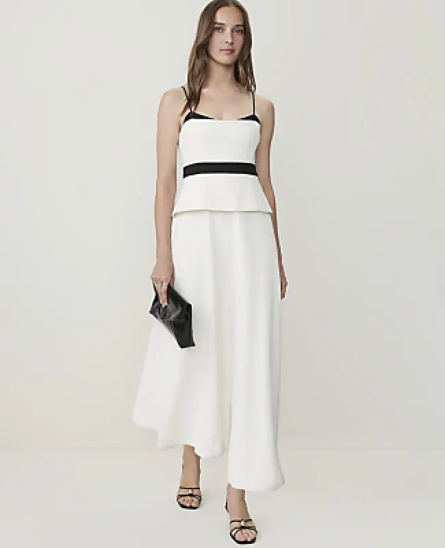 Ann Taylor Petite Peplum Flare Midi Dress made by Ann Taylor