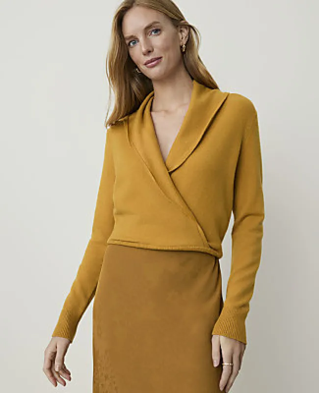 Ann Taylor Shawl Collar Sweater made by Ann Taylor